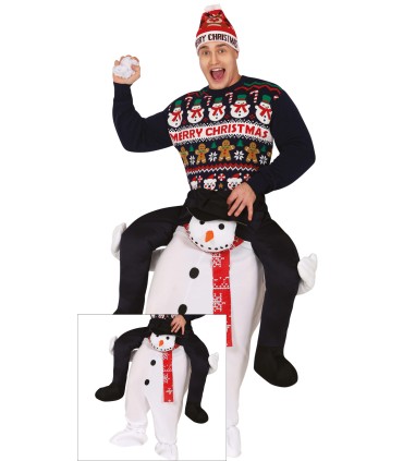 DISFRAZ DE A CUENTAS DE MUÑECO DE NIEVE T-L